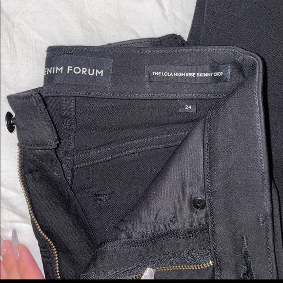 Denim Forum Lola High Rise Skinny Crop - Picture 5 of 5